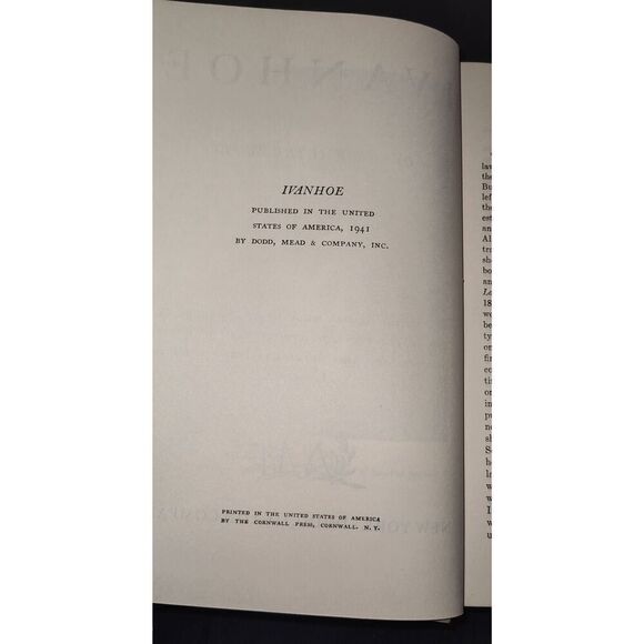 Ivanhoe by Sir Walter Scott- HC Great Illustrated Classics Published in 1941 - Picture 12 of 12